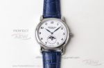 Perfect Replica Montblanc Leagcy White Moon-Phase Dial Smooth Bezel 42mm Watch